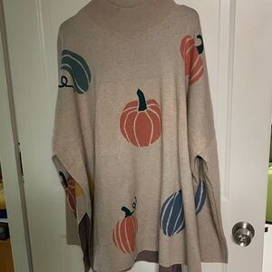 Chic Soul Multicolor Pumpkin Pattern Sweater